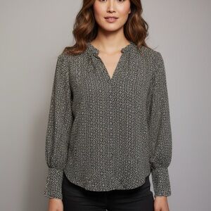 bishop + young Monochrome Patterned Blouse